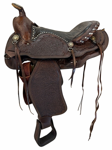 15.5Inch Used Simco Vintage Trail Saddle Medium Tree 4035
