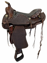 15.5Inch Used Simco Vintage Trail Saddle Medium Tree 4035