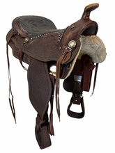 15.5Inch Used Simco Vintage Trail Saddle Medium Tree 4035