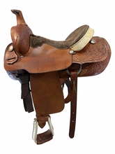 15.5Inch Used Tex Tan Roping Saddle Medium Tree