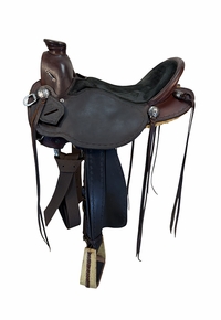 15.5Inch Used TL Overbey Wade Ranch Saddle Medium Tree