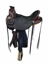 15.5Inch Used TL Overbey Wade Ranch Saddle Medium Tree