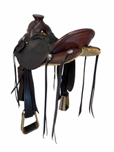 15.5Inch Used TL Overbey Wade Ranch Saddle Medium Tree