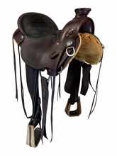 15.5Inch Used TL Overbey Wade Ranch Saddle Medium Tree