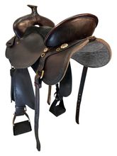 15.5Inch Used Tucker Black Mountain Gaited Trail Saddle 261