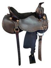 15.5Inch Used Tucker Black Mountain Gaited Trail Saddle 261