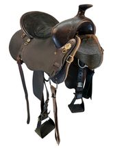 15.5Inch Used Tucker Black Mountain Gaited Trail Saddle 261