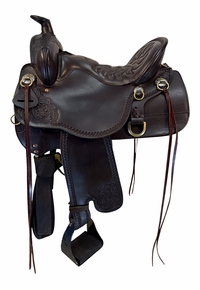 15.5Inch Used Tucker High Plains Trail Saddle Wide Tree T60