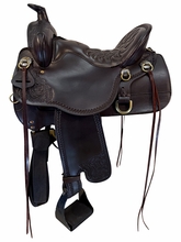 SOLD 2026/10/07j 15.5Inch Used Tucker High Plains Trail Saddle Wide Tree T60