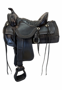SOLD 2026/08/19j  15.5Inch Used Tucker Old West Trail Saddle Wide Tree 277