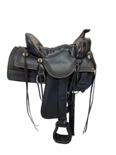 SOLD 2026/08/19j 15.5Inch Used Tucker Old West Trail Saddle Wide Tree 277