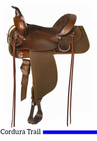 15" Circle Y High Horse Lockhart Cordura Trail Saddle 6910 SAVE $249 CLEARANCE