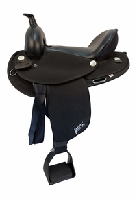 SOLD 2025/12/08e  15 Inch Used Abetta Gaited Cordura Trail Saddle 20537