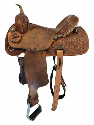 15 Inch Used Alamo Barrel Saddle Medium Tree 1235