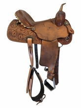15 Inch Used Alamo Barrel Saddle Medium Tree 1235