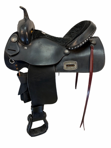 15 Inch Used Alamo Trail Saddle Wide Tree