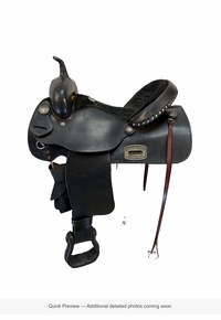 15 Inch Used Alamo Trail Saddle Wide Tree