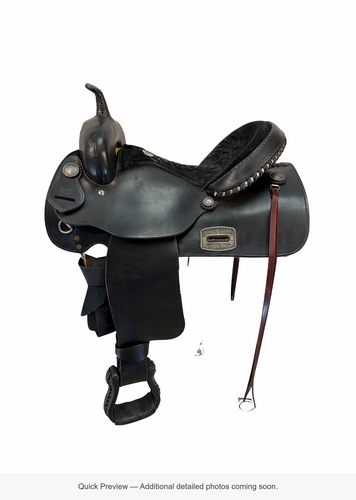 15 Inch Used Alamo Trail Saddle Wide Tree