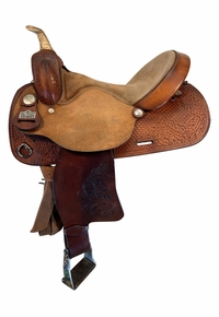 15 Inch Used Big Horn American Barrel Racer Barrel Saddle 1511