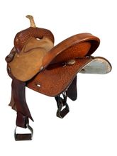 15 Inch Used Big Horn American Barrel Racer Barrel Saddle 1511