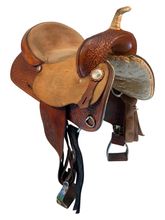 15 Inch Used Big Horn American Barrel Racer Barrel Saddle 1511