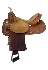 15 Inch Used Big Horn Barrel Saddle Medium Tree 1511