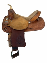 15 Inch Used Big Horn Barrel Saddle Medium Tree 1511