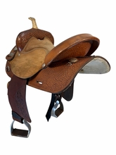 15 Inch Used Big Horn Barrel Saddle Medium Tree 1511