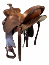 SOLD 2026/07/10j  15 Inch Used Big Horn Barrel Saddle Medium Tree 1519
