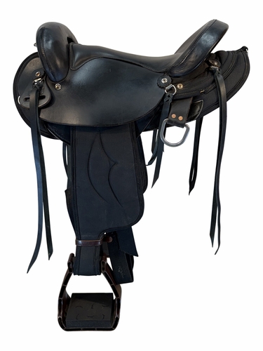 15 Inch Used Big Horn Centerfire Cordura Endurance Saddle Medium Tree 119