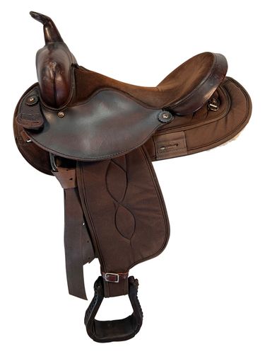 15 Inch Used Big Horn Cordura Trail Saddle 102