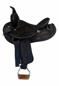 15 Inch Used Big Horn Cordura Trail Saddle Medium Plus Tree 600