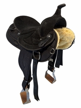 15 Inch Used Big Horn Cordura Trail Saddle Medium Plus Tree 600