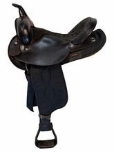 15 Inch Used Big Horn Cordura Trail Saddle Wide Tree 101