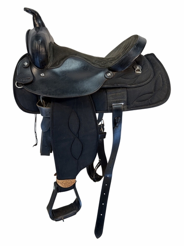 15 Inch Used Big Horn Cordura Trail Saddle Wide Tree 167
