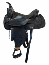 15 Inch Used Big Horn Cordura Trail Saddle Wide Tree 167