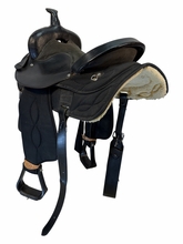15 Inch Used Big Horn Cordura Trail Saddle Wide Tree 167