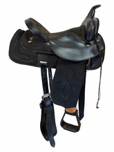 15 Inch Used Big Horn Cordura Trail Saddle Wide Tree 167