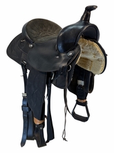 15 Inch Used Big Horn Cordura Trail Saddle Wide Tree 167