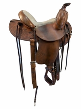 15 Inch Used Bill Rauber Trail Saddle Wide Tree