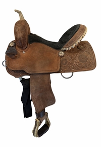15 Inch Used Billy Cook 9 High Barrel Saddle Wide Tree 1804