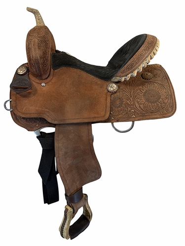 15 Inch Used Billy Cook 9 High Barrel Saddle Wide Tree 1804