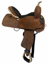 15 Inch Used Billy Cook 9 High Barrel Saddle Wide Tree 1804
