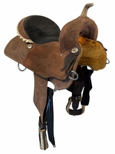 15 Inch Used Billy Cook 9 High Barrel Saddle Wide Tree 1804