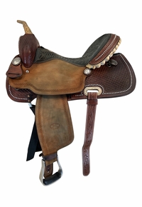 15 Inch Used Billy Cook Barrel Saddle 1530