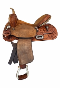 15 Inch Used Billy Cook Barrel Saddle 73201