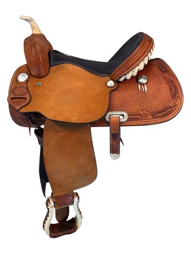15 Inch Used Billy Cook Barrel Saddle 73279