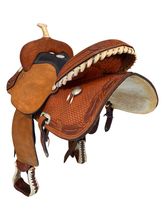 15 Inch Used Billy Cook Barrel Saddle 73279