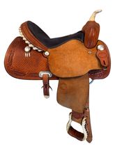 15 Inch Used Billy Cook Barrel Saddle 73279