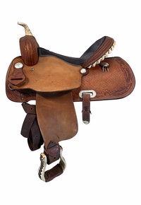 15 Inch Used Billy Cook Barrel Saddle 73279